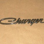 Emblema de carro antigo Dodge Charger lateral