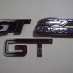 Emblema de carro antigo Ford Mustang