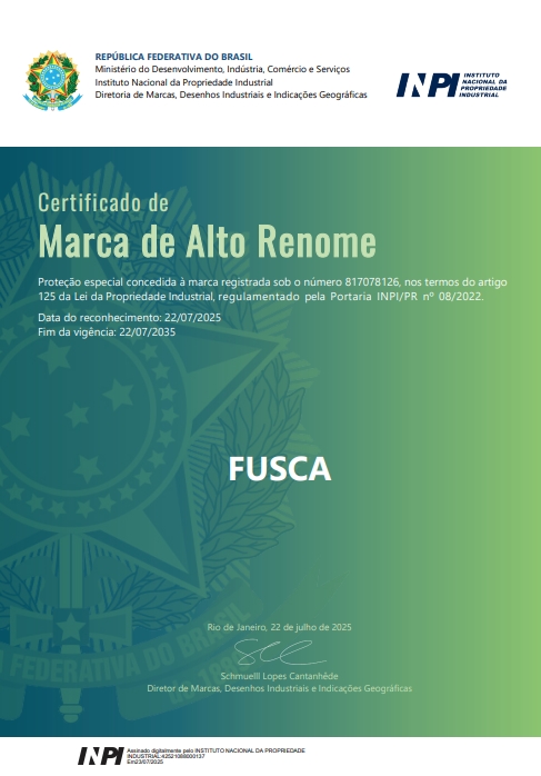 Fusca Recebe o título de alto renome no Brasil