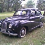 Foto do carro antigo Austin A70 ano 1953