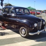 Foto do carro antigo Austin ano 1949 cor preto