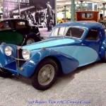 Foto do carro antigo Bugatti Type 57SC Corsica coupe ano 1938