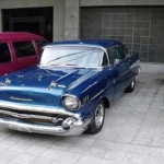 Foto do carro antigo Chevrolet Bel Air ano 1957 frente