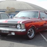 Foto do carro antigo Chevrolet Opala SS cor vermelho