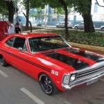 Foto do carro antigo Chevrolet Opala SS cor vermelho ano 1974