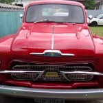 Foto do carro antigo Chevrolet picape 3100 cor vermelho