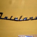 Emblema de carro antigo Ford Fairlane 1955 e 1956