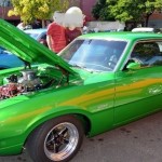 Foto do carro antigo Ford Maverick cor verde