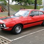 Foto do carro antigo Ford Maverick GT cor vermelho