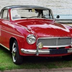 Foto do carro antigo Hansa modelo 1100 coupe cor vermelho