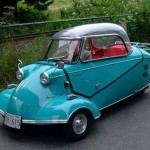 Foto do carro antigo Messerschmitt modelo KR 200 FMR