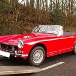 Foto do carro antigo MG Midget