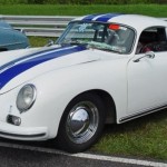 Foto do carro antigo Porsche modelo 356