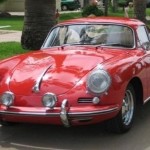 Foto do carro antigo Porsche modelo 356 B