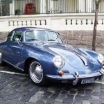 Foto do carro antigo Porsche modelo 356 C Coupe