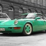 Foto do carro antigo Porsche modelo 964