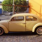 Foto do carro antigo Volkswagen Fusquinha ano 1968